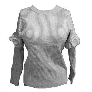 NWT Francesca’s Lightweight Heather Gray Sweater